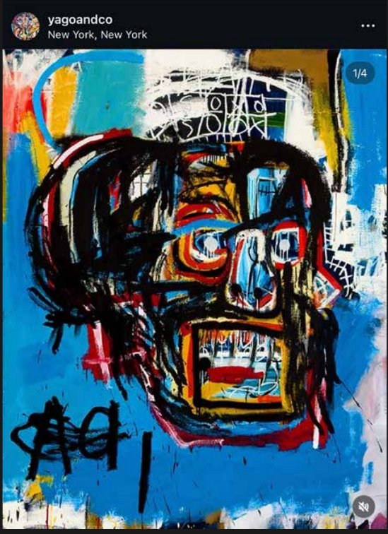 Contemporary expressionist artwork featured by Yago & Co.